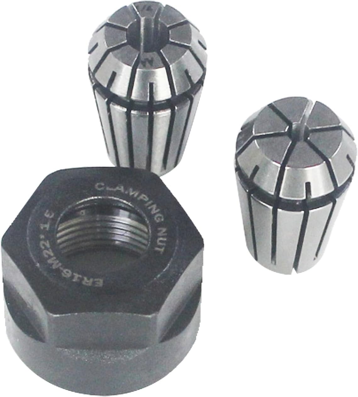 3 Pcs ER16 Spring Collet Nut Set (1/8" Collet & 1/4" Collet)