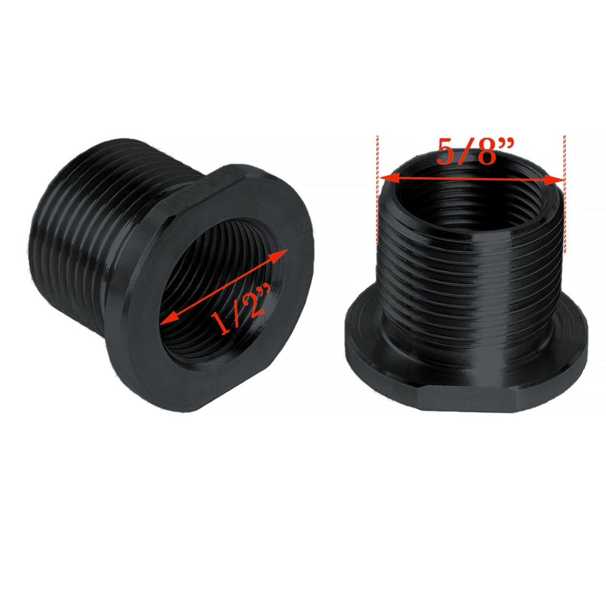 1/2x28 to 5/8x24 Thread Protector with A Washer (2 Pack)
