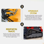 Compact Mini Skid Steer Loader Track Loader Front End Loader with Dual Hydraulic Pump Technology for Digging Grading