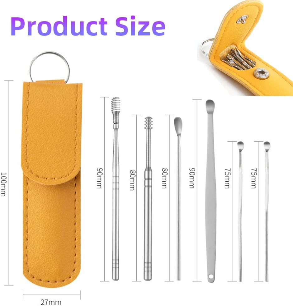 Ear Wax Removal Tool Kit, Ear Otoscope Cleaning Tool with Light Camera, HD Ear Digital Endoscope Ear Pick Equipped