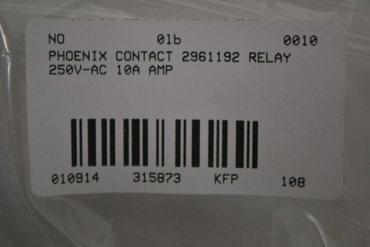 PHOENIX CONTACT 2961192 RELAY, POWER, DPDT, 24VDC, 8A, SOCKET