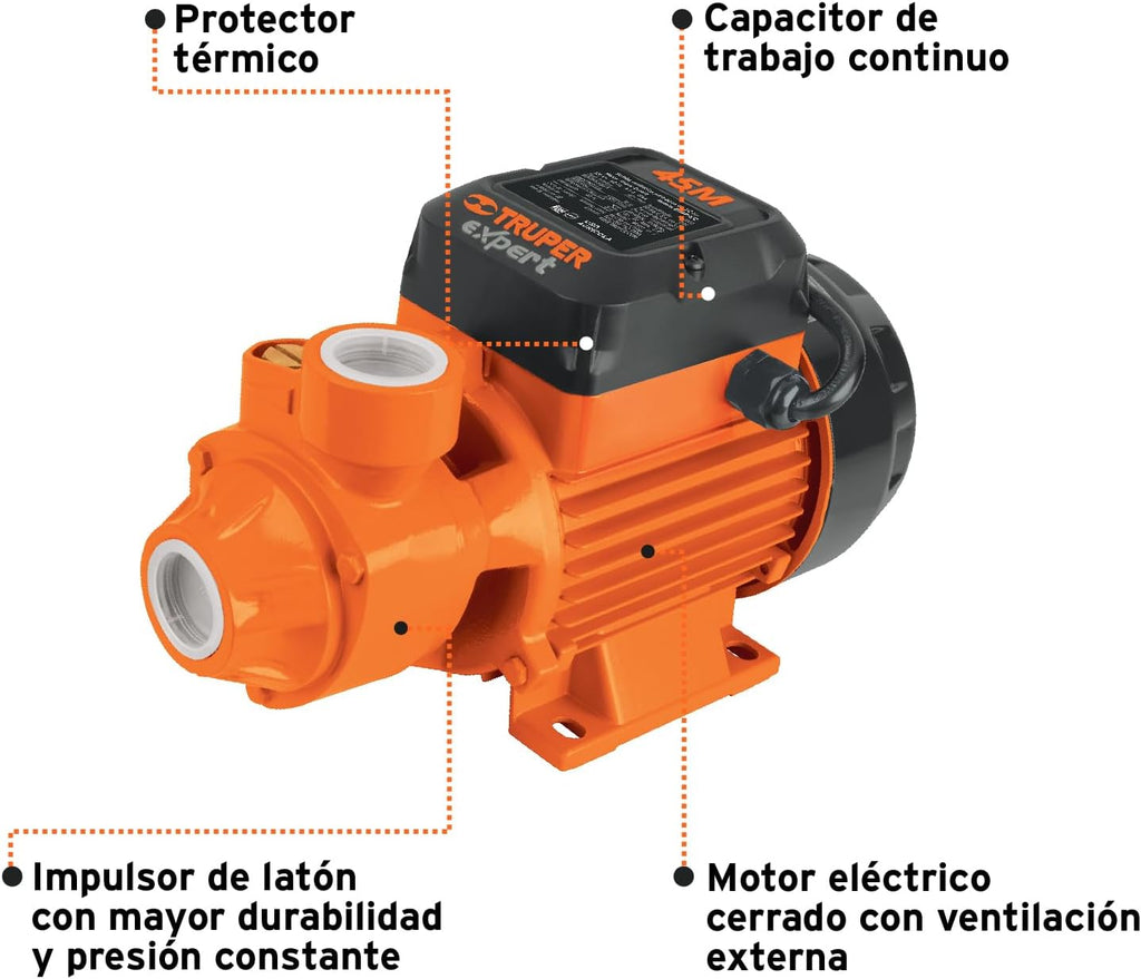 Truper 10068 / BOAP-1/2 - 1/2 HP Peripheral Impeller Water Pump