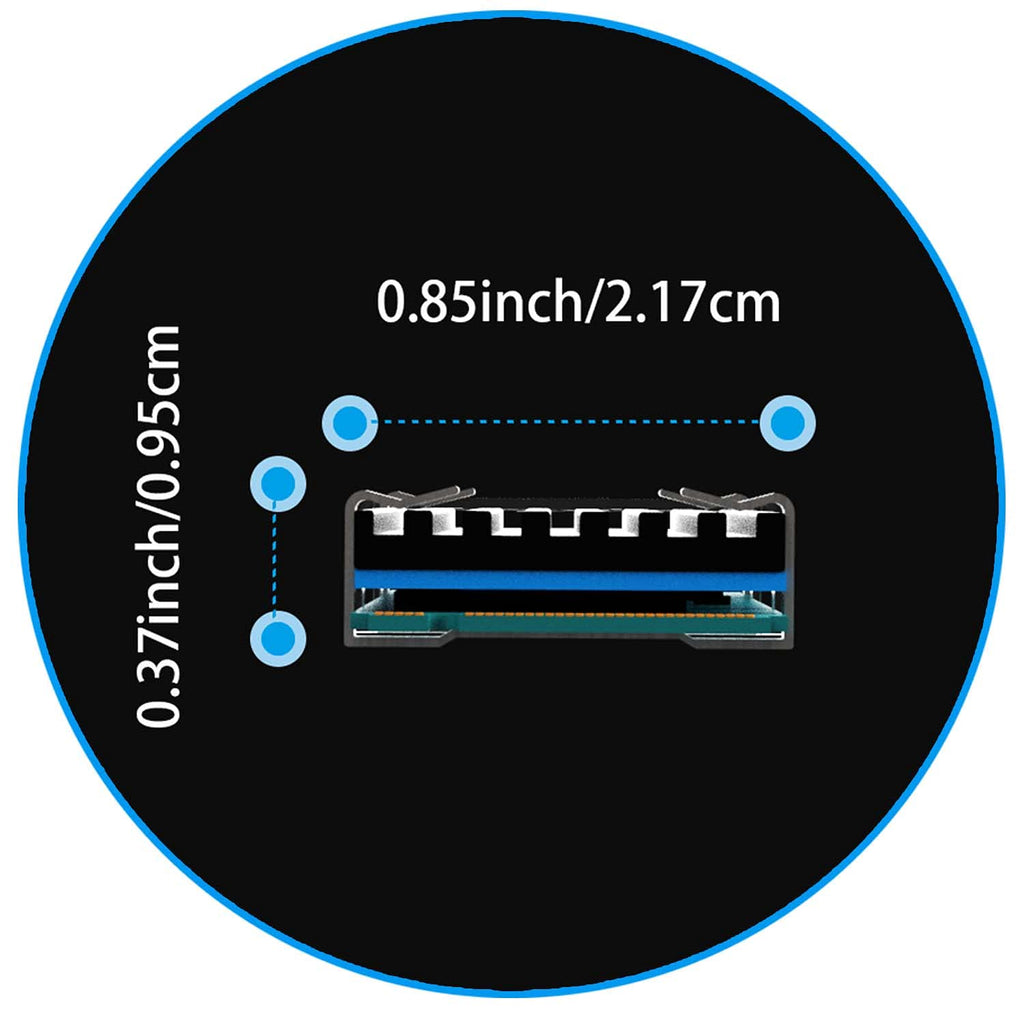 GLOTRENDS M.2 SSD Heatsink for 2280 NVMe/SATA SSD, Low-Profile