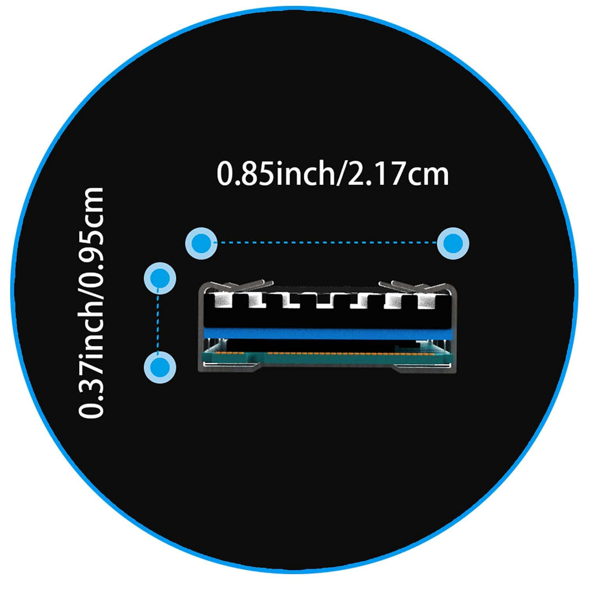 GLOTRENDS M.2 SSD Heatsink for 2280 NVMe/SATA SSD, Low-Profile