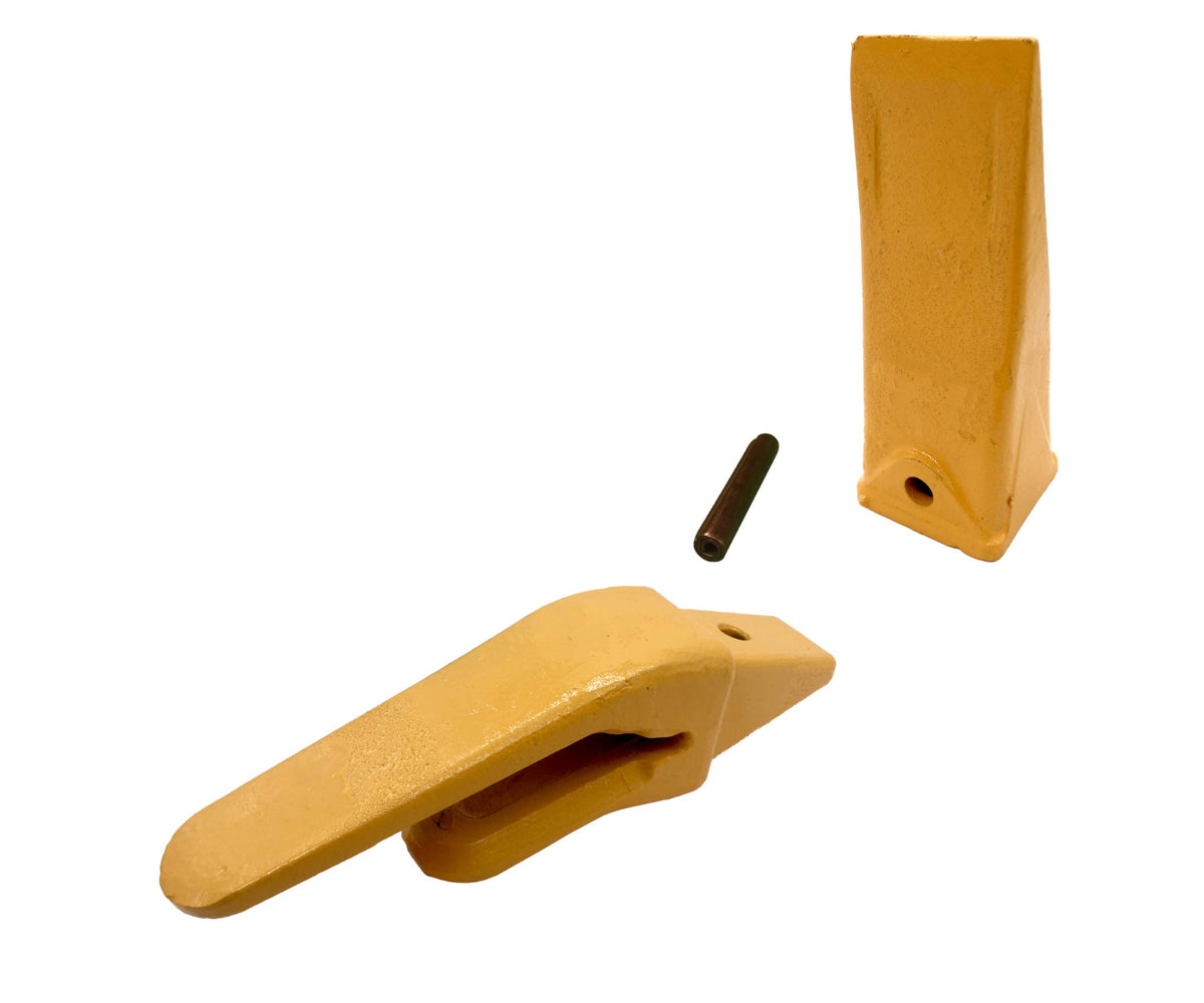 Mini Excavator Weld-on Bucket Adapter, Tooth and Pin Combo, 238-3204 3/4", 238-3202 HDL, 238-3200, CAT VRS-50 (1)