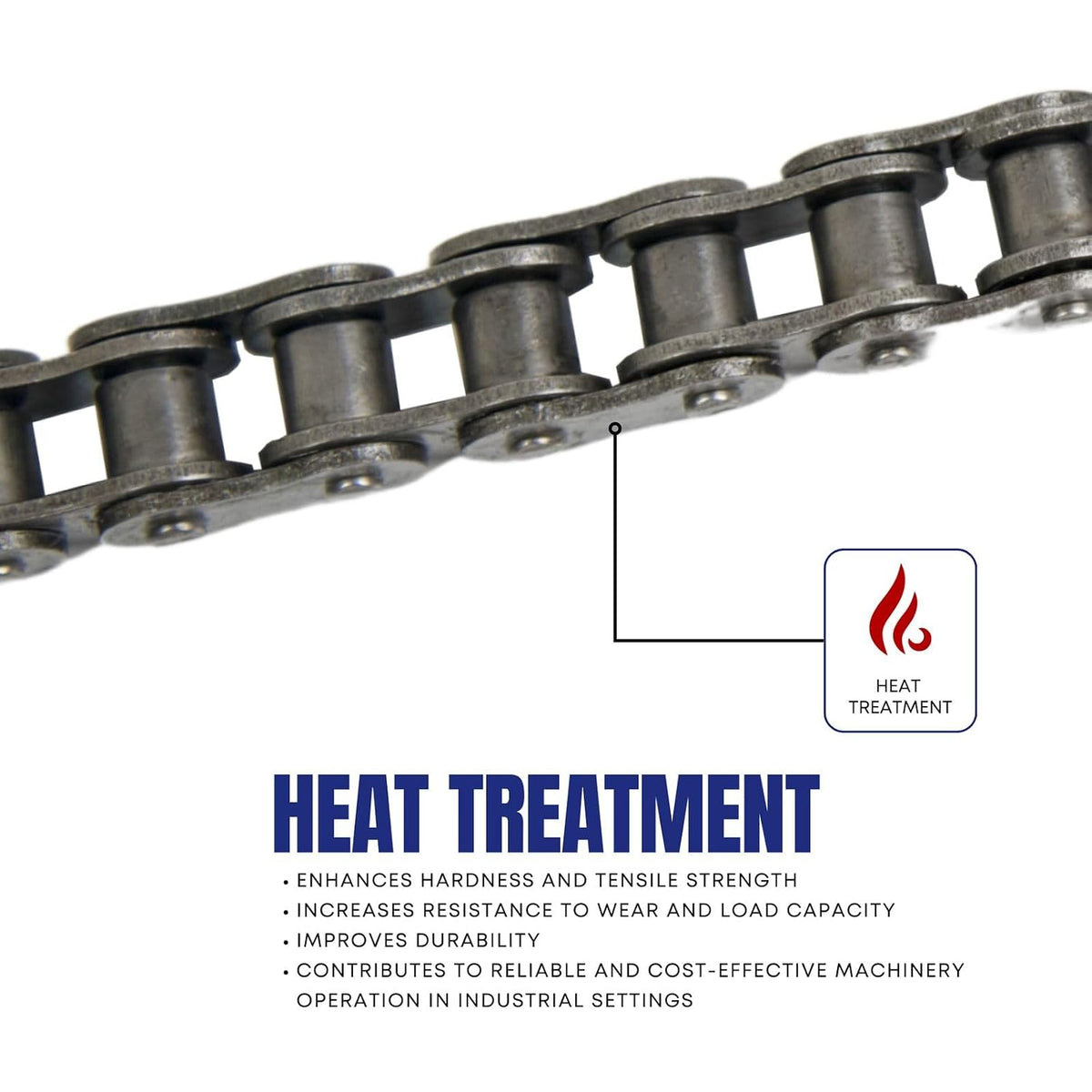 Jeremywell 60H Heavy Duty Roller Chain 10 Feet with 1 Connecting Link