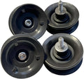 (SET OF 4) Dishwasher Upper Rack Rollers fit for Frigidaire FGID2466QF5A, FFBD2406ND1B, FFBD2404NB10C, FFBD2412SS2A, FFBD2406NS11B - Grey
