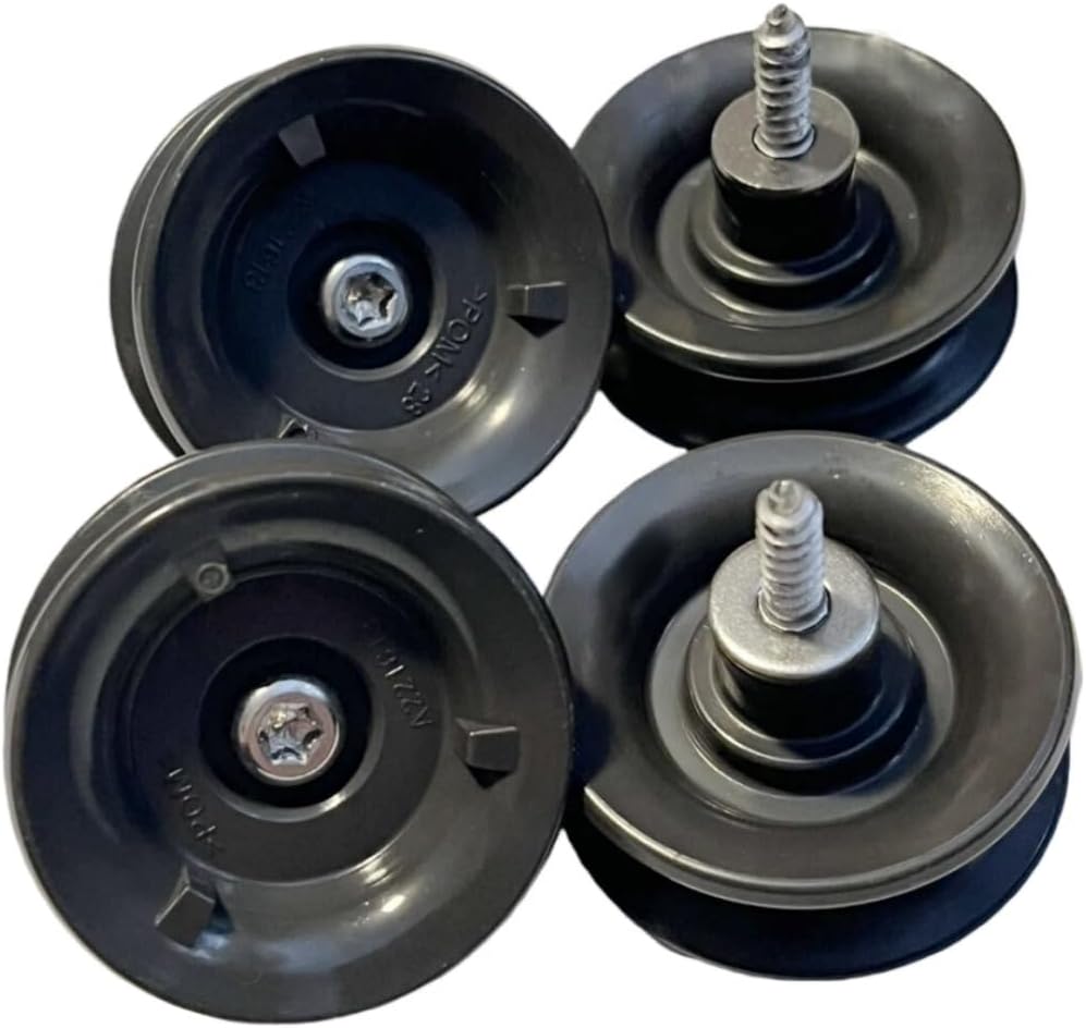 (SET OF 4) Dishwasher Upper Rack Rollers fit for Frigidaire FGID2466QF5A, FFBD2406ND1B, FFBD2404NB10C, FFBD2412SS2A, FFBD2406NS11B - Grey