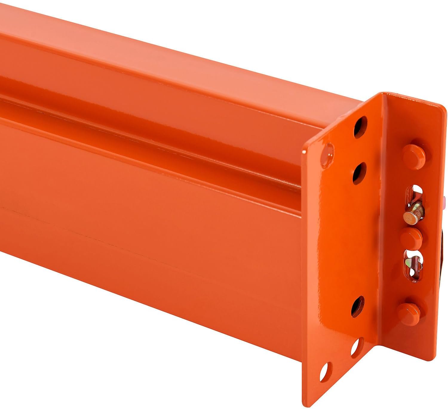 Unslotted Pallet Rack Beam, 120" L x 5-1/2"H, 5630 lbs Capacity, Set of 2