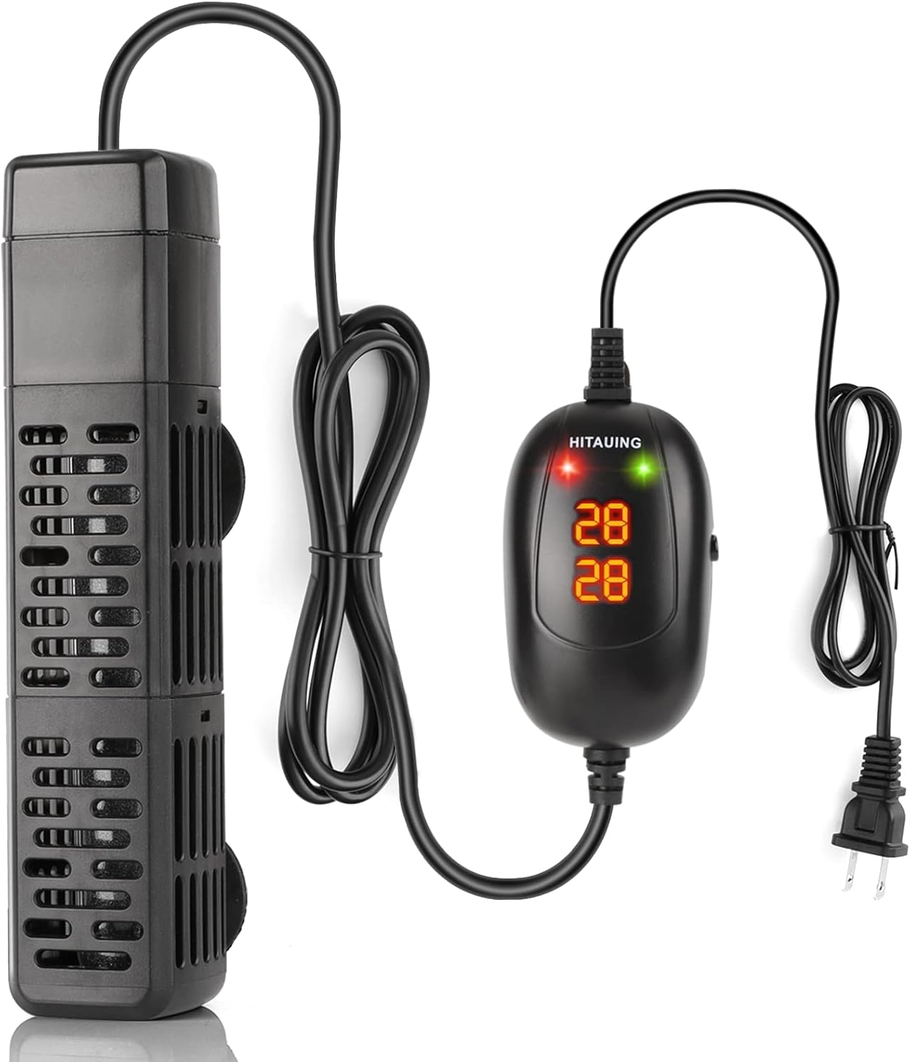 Aquarium Heater, 50W/100W/200W/300W/500W Submersible Fish Tank Heater with Over-Temperature Protection and Automatic