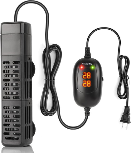 Aquarium Heater, 50W/100W/200W/300W/500W Submersible Fish Tank Heater with Over-Temperature Protection and Automatic