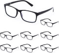 Reading Glasses,8 Pack Reading Glasses Blue Light Blocking for Men Women,Anti Eyestrain/Dryness/UV Lightweight Readers