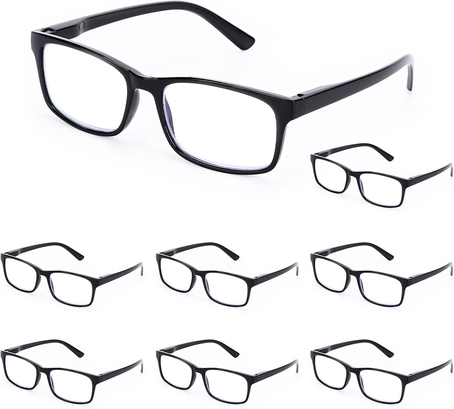 Reading Glasses,8 Pack Reading Glasses Blue Light Blocking for Men Women,Anti Eyestrain/Dryness/UV Lightweight Readers