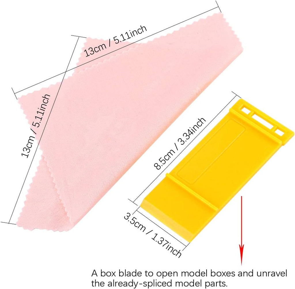 24Pcs Modeler Basic Tools Craft Set Hobby Building Tools Kit Professional Basic Model Building Tools Set for Model