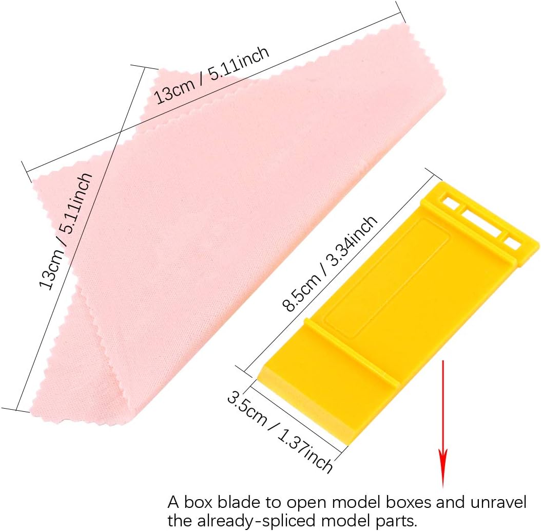 24Pcs Modeler Basic Tools Craft Set Hobby Building Tools Kit Professional Basic Model Building Tools Set for Model