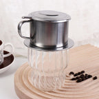 Generic Stainless Steel 100ml Vietnamese Coffee Drip Filter Pot Pour Over Coffee Maker for Home Kitchen Office