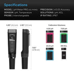 AC Infinity pH Meter PRO Kit, Digital pH Pen with Replaceable Sensor Probe