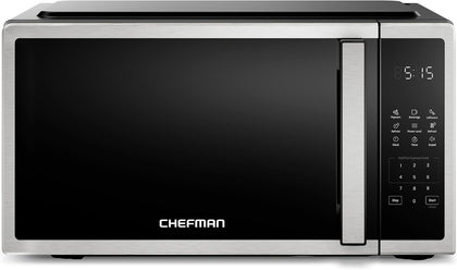 Compact Countertop Microwave, 0.7 Cu Ft, 700W, Stainless | 10 Power Levels, 3 One-Touch Presets, +30 Second Button