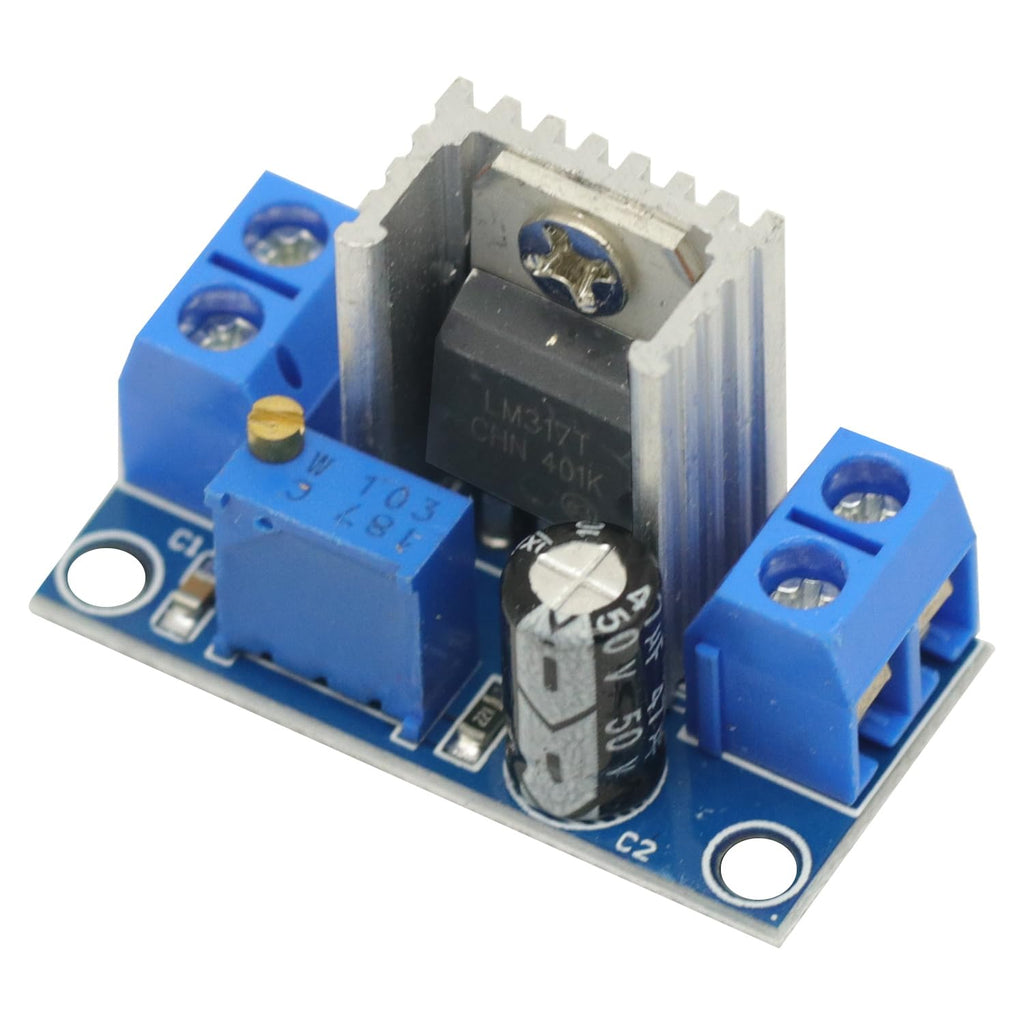 3PCS LM317 Adjustable Voltage Regulator Power Supply LM317 DC-DC 4.2-40V to 1.2-37V Step Down Buck Converter Board Module