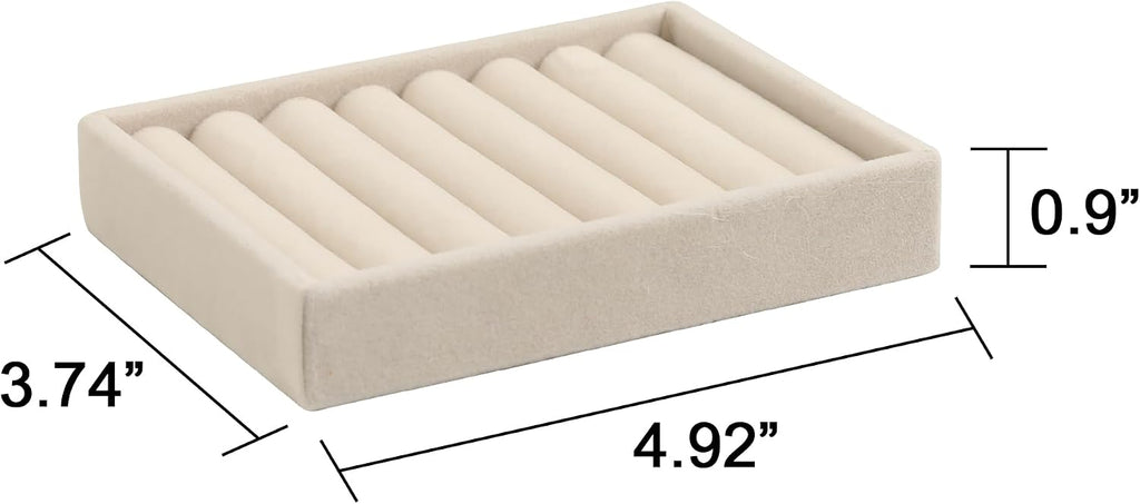Small Jewelry Trays for Drawer,2 Pack 7 Slots Ring Organizer | Jewelry Box Inserts,Drawer Inserts,Vanity Drawer