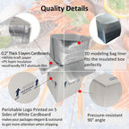 8 Pack 7x6x10'' Small Insulated Shipping Boxes with Bag Liners
