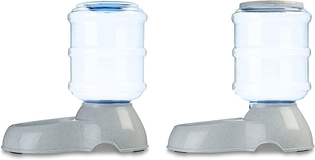 Automatic Pet Water Dispenser and Gravity Food Feeder Set for Cat and Dog, Easy to Clean, 6-Pound Food Capacity