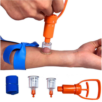 Snake Bite Kit, Bee Sting Kit, Emergency First Aid Supplies, Venom Extractor Suction Pump, Bite and Sting First Aid