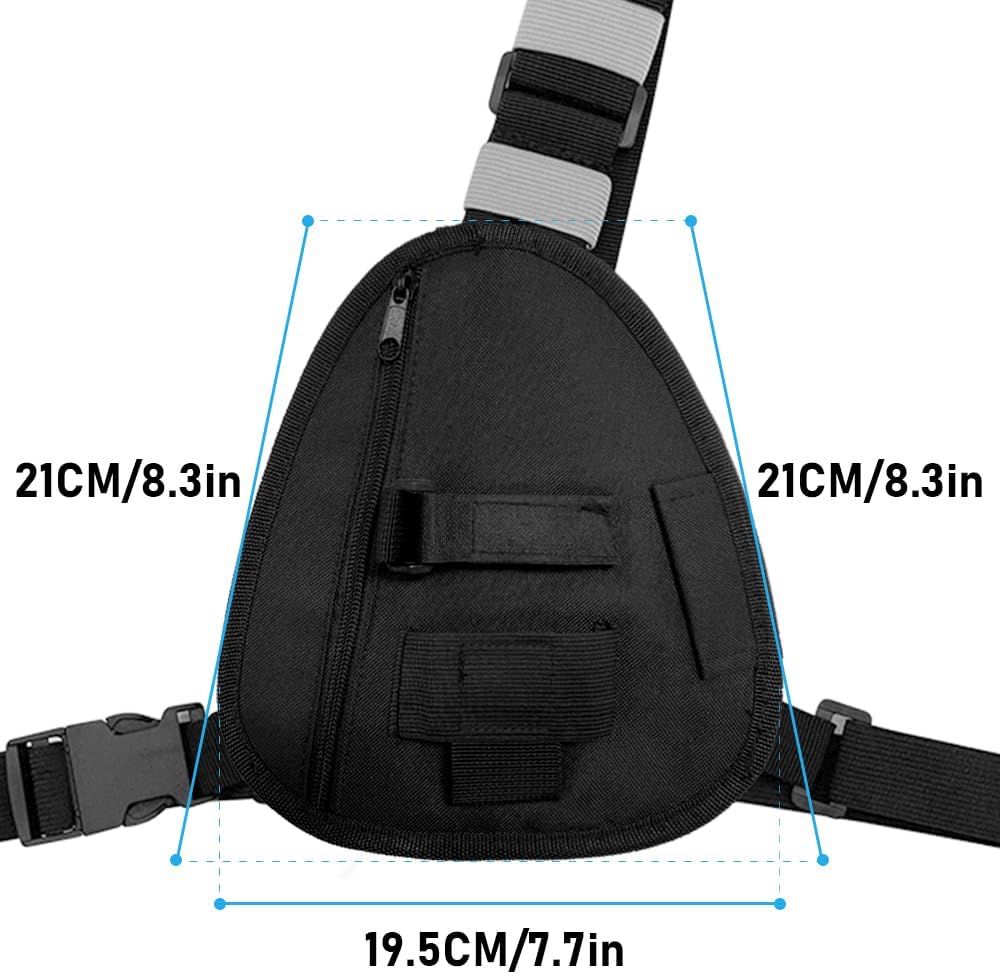 Radio Chest Harness Adjustable Single Two Way Radio Holster