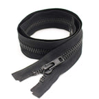 #10 22 Inch Black Nickel Separating Jacket Zipper for Sewing (22")