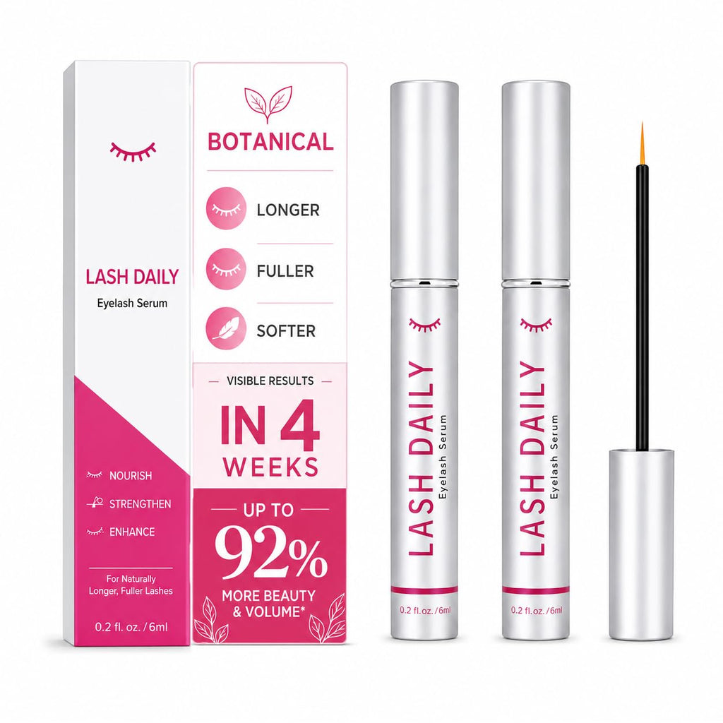 Lash Serum for Eyelash Growth 2 Pack Rapid Lash Eyelash Growth Serum | Ultra-fine brush bristles with plant formula