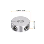 HARFINGTON 2pcs Double Split Shaft Collar for 8mm Shaft Set Screw Collars