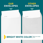 6x9 Catalog Envelopes - 500 Pack - Open End Mailing Envelopes Bulk for Catalogs, Presentations, Newsletters - Plain