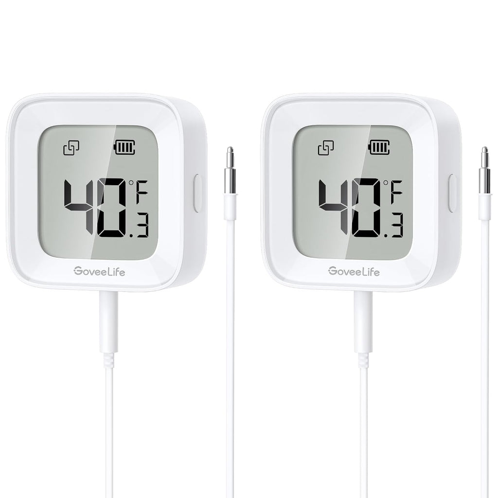 Bluetooth Refrigerator Thermometer with LCD Disaplay, 2-Pack