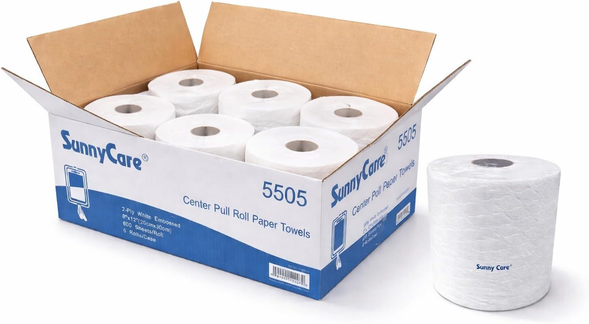 #5505 Center Pull Paper Towels 2-Ply 600sheets/roll ; 6 Rolls