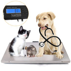 440lb Digital Livestock Vet Scale, Digital Pet Scale for Dog Sheep Pig Goat, Heavy-Duty Platform Scale, Animal Scale