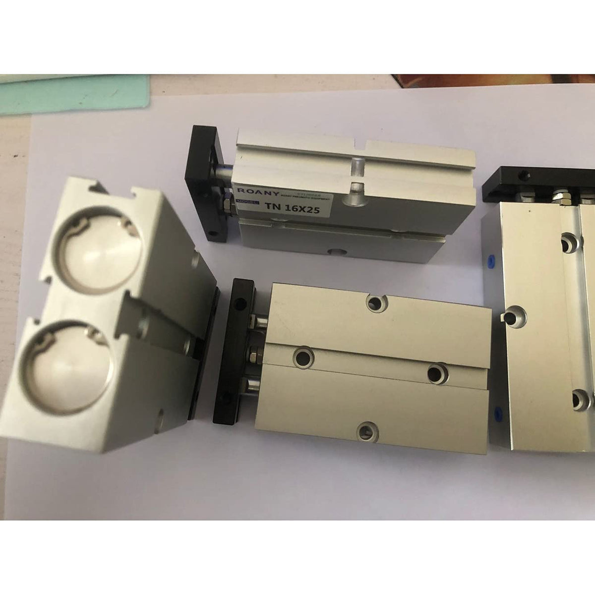 TN20x100 / 20mm Bore 100mm Stroke Compact Double Acting Pneumatic Air Cylinder