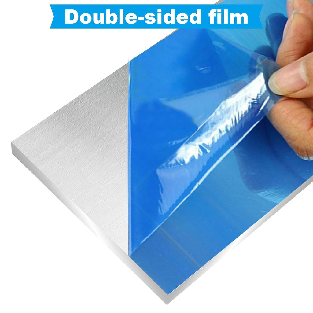 6061 Aluminum Sheet Metal 6x12x1/2 Inch Flat Plain Thick Aluminum Plate, 1/2Inch Thick Metal Aluminum Sheet Covered