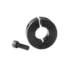 (4-Pack) Shaft Collar 1/2" Bore, 1045 Steel Set Screw Split Clamp-On Collars, 1-1/8" OD, 13/32" Thickness, with M4 Set Screws