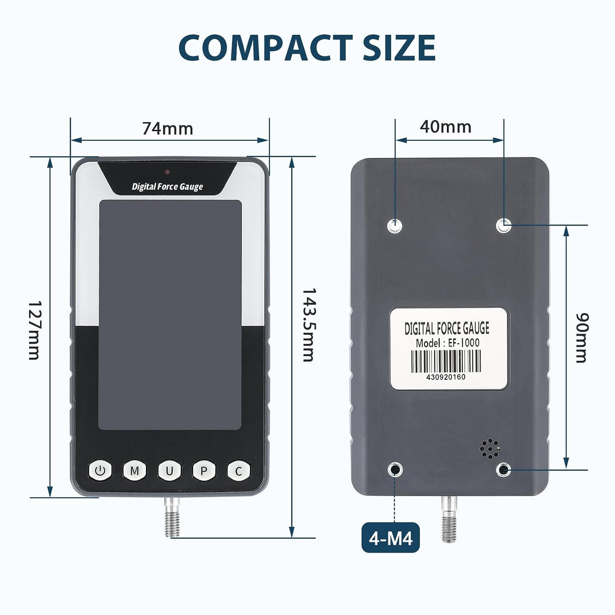1000N Digital Force Gauge Push Pull Meter with USB Output