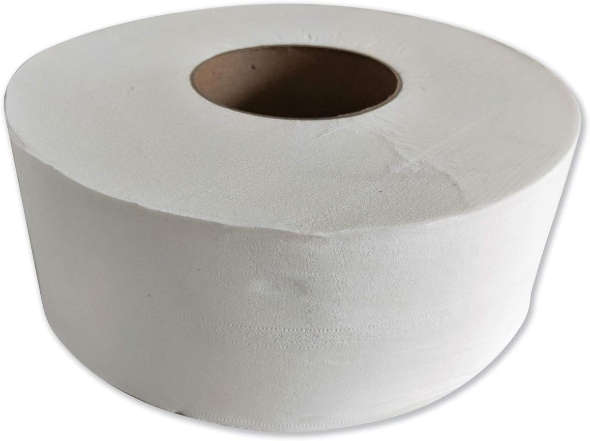 JRT Jumbo-Junior Bath Tissue, 12 Rolls, 2-Ply, 3.1" x 1,000 ft, White