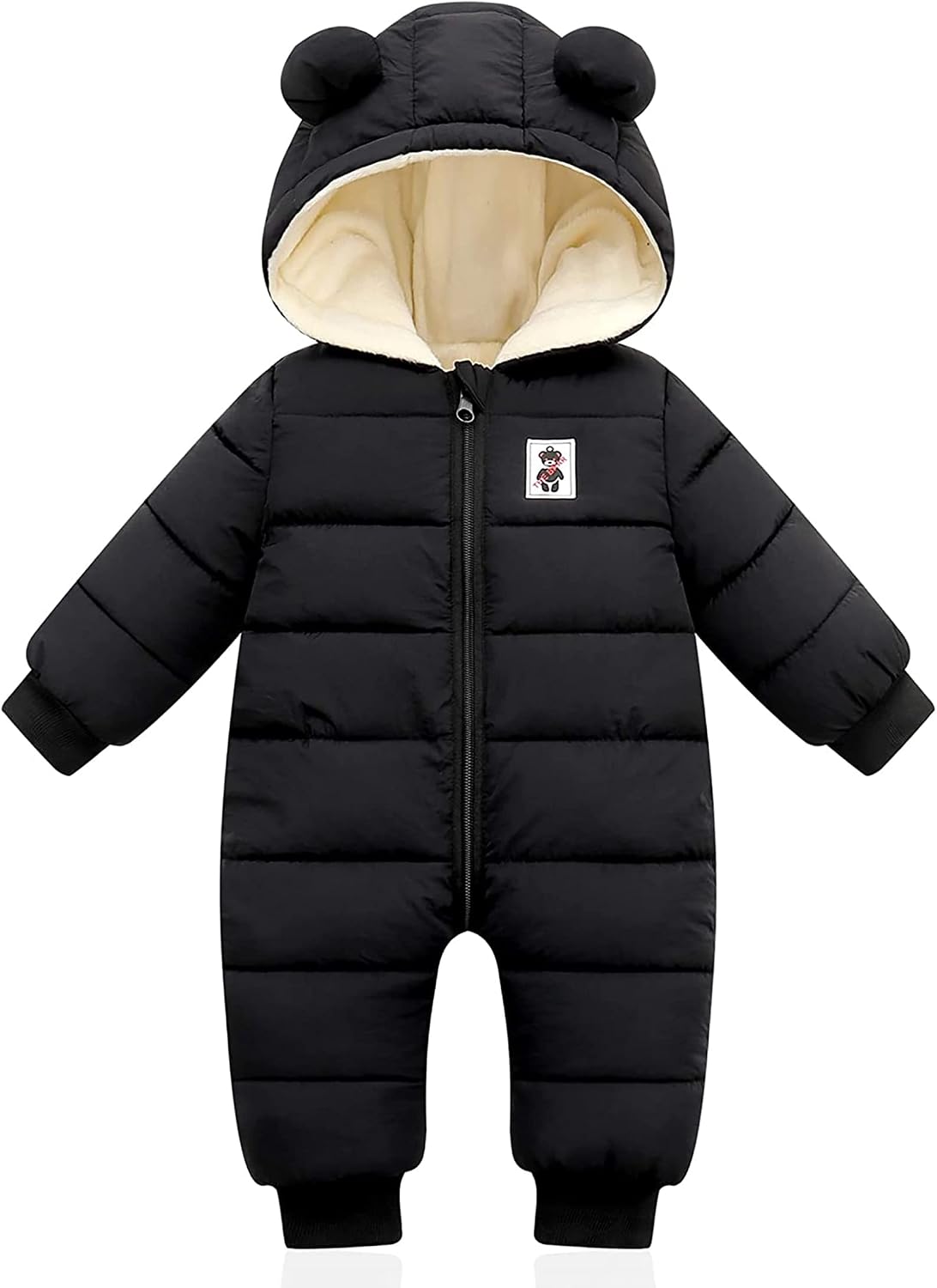 Baby Clothes Cute Infant Toddler Snowsuit Warm Newborn Boy Girl Winter Coats Hooded Zip Jumpsuit