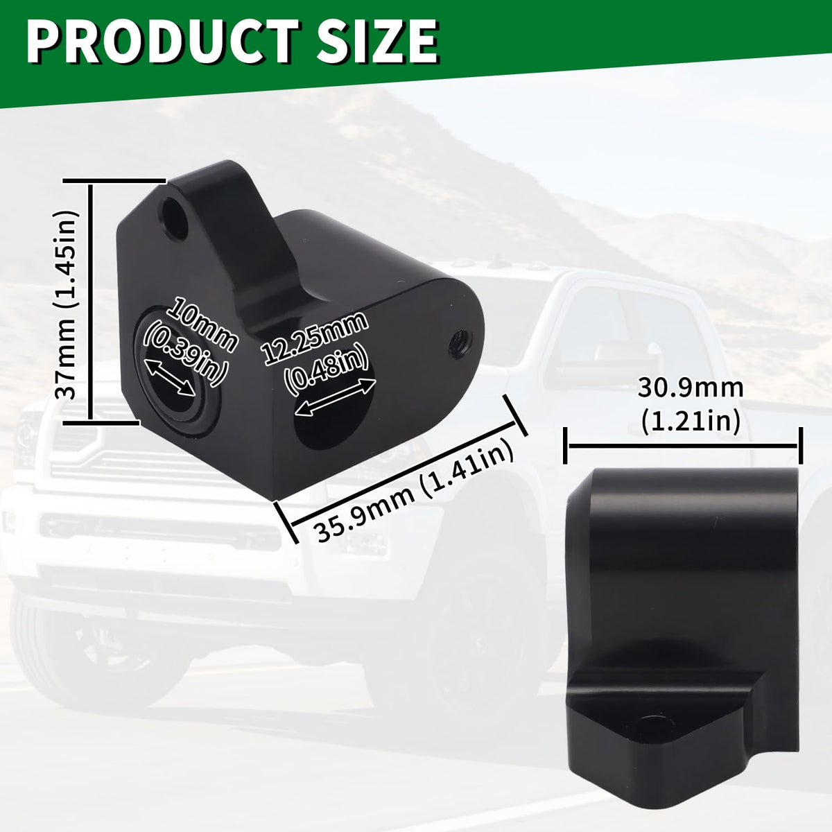 AUTOVIC MAP Sensor Relocation Spacer for Dodge Ram 2500 3500 6.7L Diesel