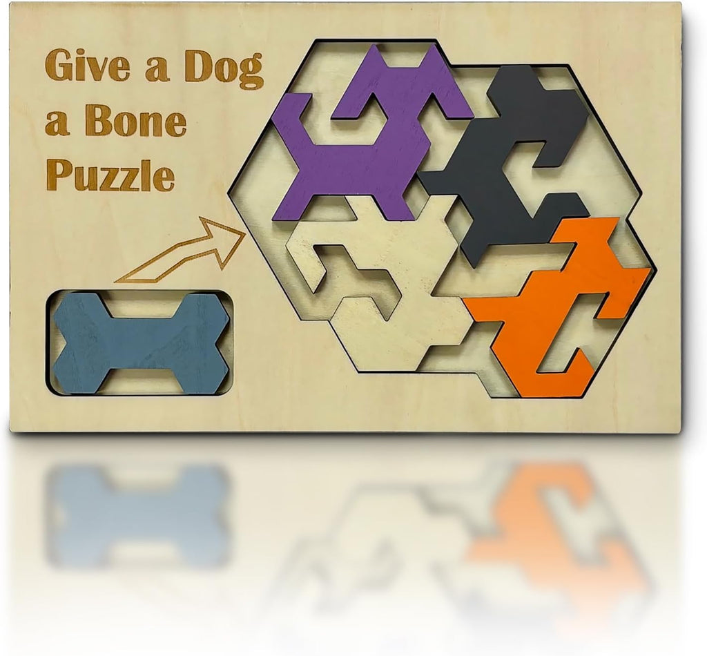 Give a Dog a Bone – Montessori Toys & Wooden Puzzles for Kids & Adults, Educational Toys for Families & Teen Games