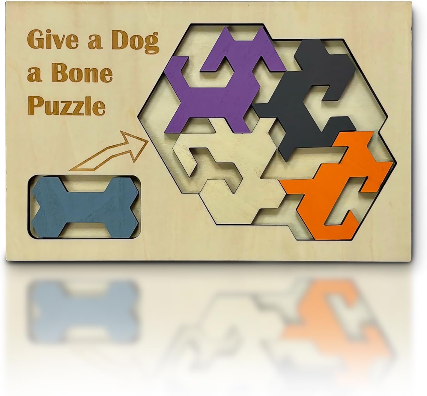 Give a Dog a Bone – Montessori Toys & Wooden Puzzles for Kids & Adults, Educational Toys for Families & Teen Games
