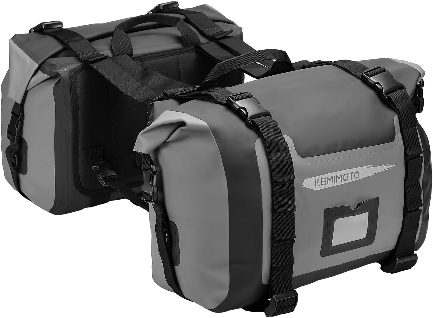 Waterproof Motorcycle Saddlebags 50L(25Lx2) Large Luggage Side Bag | Adventure Dual Sport Bike Side Saddle Bags for