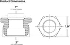 Supply Giant Supplies BRBU2003-NL 2 X 1-1/4-inch Brass Hex Bushing
