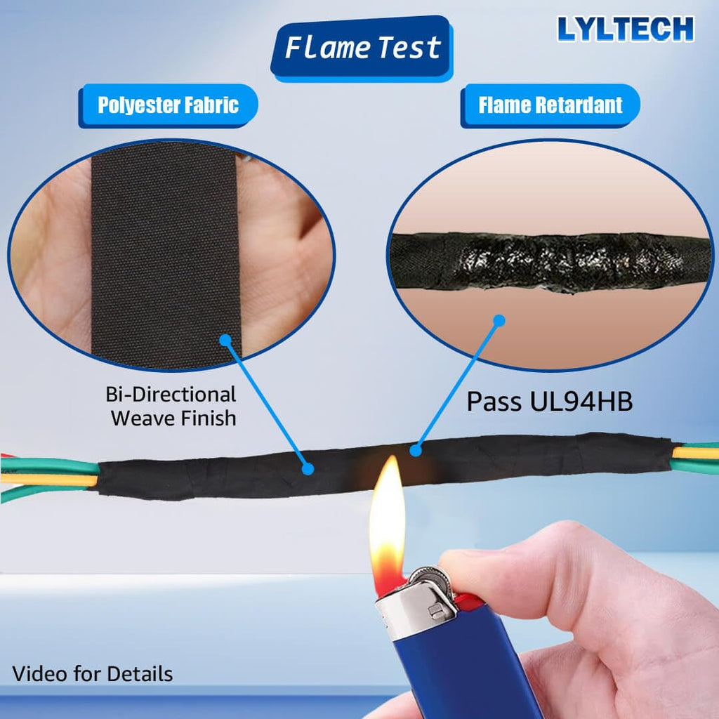 Polyester Cloth Tape for Automotive Wire Harness 7 Rolls