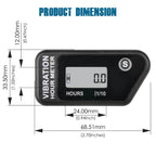 Runleader RL-HM016B Digital Vibration Activated Hour Meter (Black)