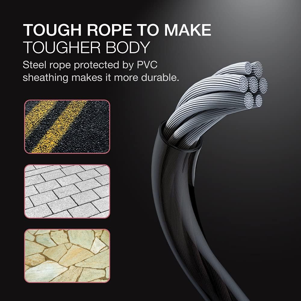 Jump Rope, H Handio Jump Rope with Counter, Workout Jumping Rope with Steel Ball Bearings, Adjustable Length Speed