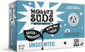 Fabric Softener Dryer Sheets for Sensitive Skin | Plant-Based Static Reducer, Plastic-Free Packaging | Unscented (120